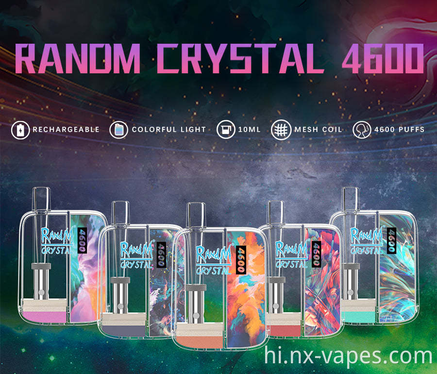 RandM Crystal 4600 Disposable Vape Pod Device Whole